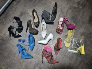 8x High Heels from music videos & photoshoots "Happy Dancing With You" "Me & You" "You've Changed Me" "All Time High" "Love Attack" "Online Pra Voce"
